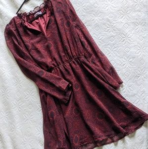 "BB Dakota" Wine Dress